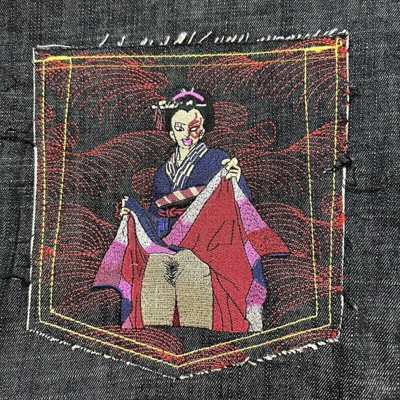 Vintage RMC Red Monkey Company Jeans Mens 44 Martin Ksohoh Lot 1002 Japan - Picture 7 of 8